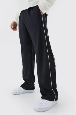 Tricot Wide Leg Jogger | BoohooMAN UK