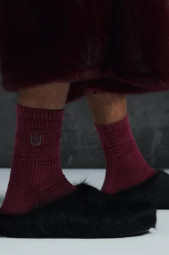 Trippie Redd Acid Wash Embroidered Socks | BoohooMAN UK