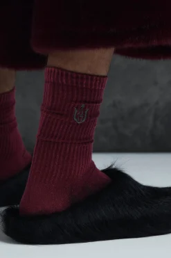 Trippie Redd Acid Wash Embroidered Socks | BoohooMAN UK