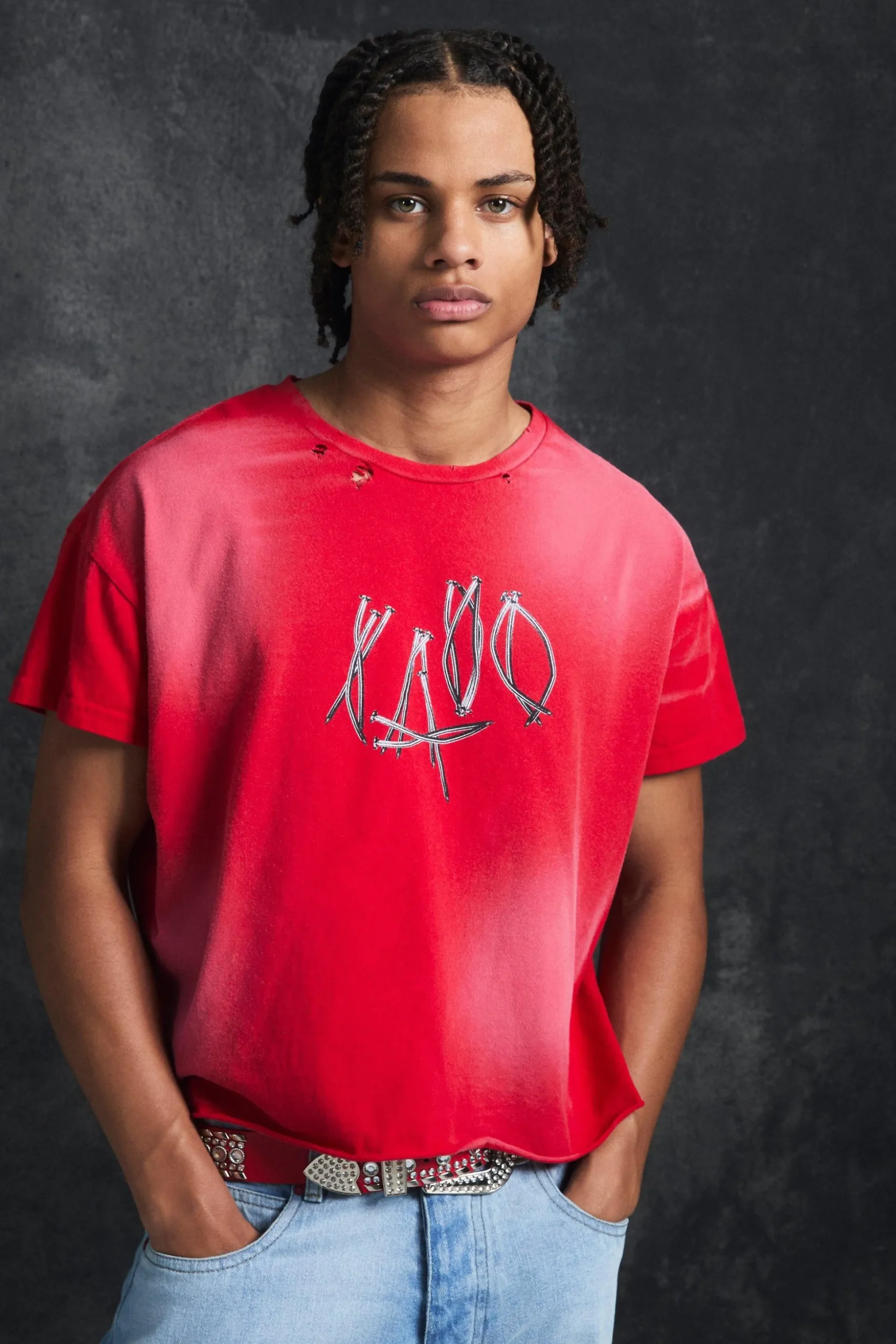 Trippie Redd Baby Fit Heavy Washed 1400 T-shirt | BoohooMAN UK