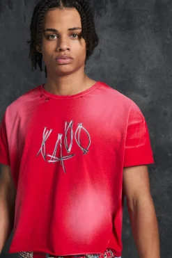 Trippie Redd Baby Fit Heavy Washed 1400 T-shirt | BoohooMAN UK