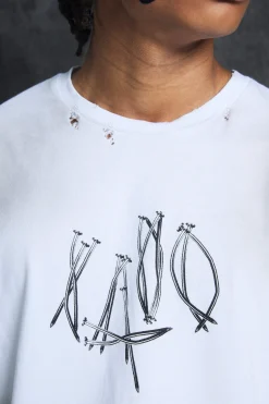 Trippie Redd Baby Fit Heavy Washed 1400 T-shirt | BoohooMAN UK