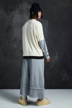 Trippie Redd Baggy Heavyweight Washed & Distressed Jort | BoohooMAN UK