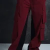 Trippie Redd Elasticated Waist Relaxed Technical Stretch Cargo Trousers | BoohooMAN UK
