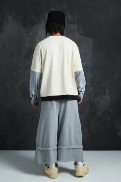Trippie Redd Oversized Boxy Heavy Washed Faux Layer Flame Print T-shirt | BoohooMAN UK