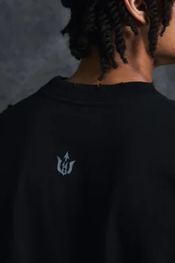 Trippie Redd Oversized Extended Neck Heavy Weight Washed Sorry T-Shirt | BoohooMAN UK