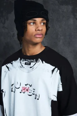 Trippie Redd Oversized Heavy Weight Printed T-Shirt | BoohooMAN UK