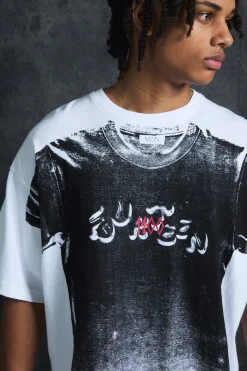 Trippie Redd Oversized Heavy Weight Printed T-Shirt | BoohooMAN UK