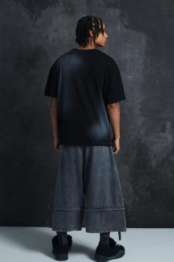 Trippie Redd Oversized Heavy Washed Lips Print T-shirt | BoohooMAN UK