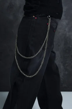 Trippie Redd Relaxed Rigid Panel Denim Jeans | BoohooMAN UK