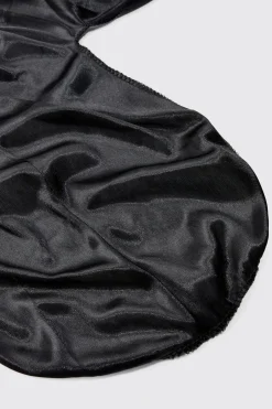 Trippie Redd Satin Durag In Black | BoohooMAN UK