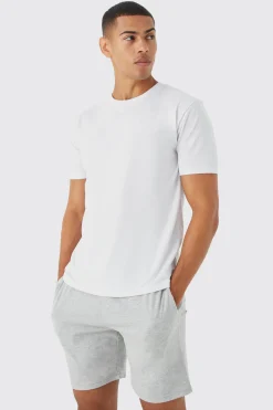 T-shirt & Short Lounge Set | BoohooMAN UK