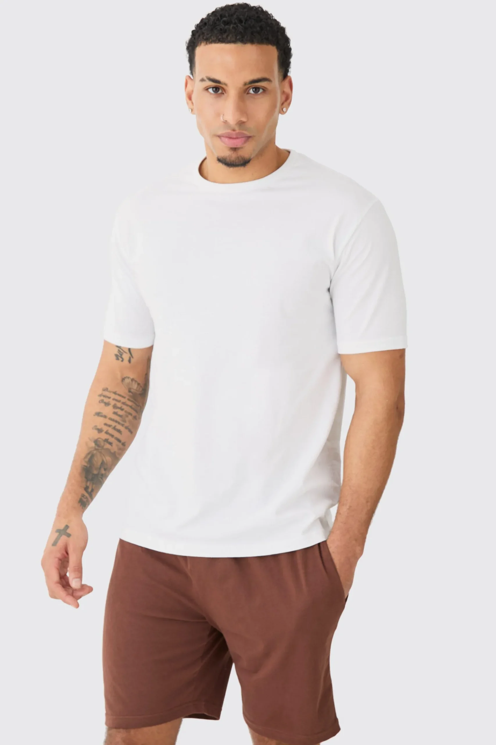 T-shirt & Short Lounge Set | BoohooMAN UK