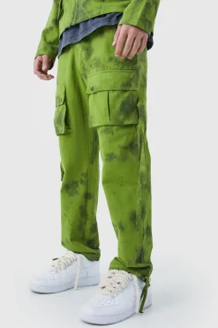Twill Tie Dye Harrington Set | BoohooMAN UK