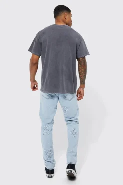 Ufc Washed License T-shirt | BoohooMAN UK
