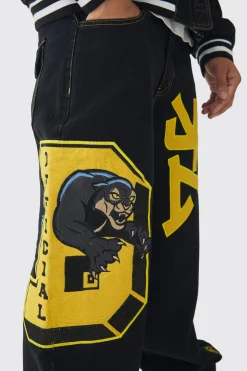 Varsity Applique Set | BoohooMAN UK