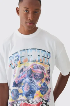 Vintage Official Car Graphic T-shirt | BoohooMAN UK