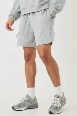 Volley Short Length Heavyweight Ribbed Short | BoohooMAN UK