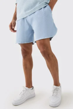 Volley Short Length Heavyweight Ribbed Short | BoohooMAN UK