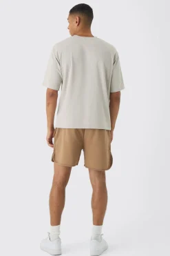 Volly Short Length Heavyweight Short | BoohooMAN UK