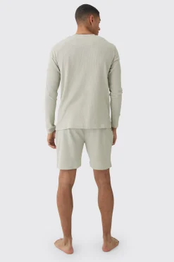 Waffle Lounge Shorts | BoohooMAN UK