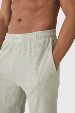 Waffle Lounge Shorts | BoohooMAN UK