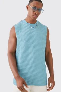 Waffle Tank | BoohooMAN UK