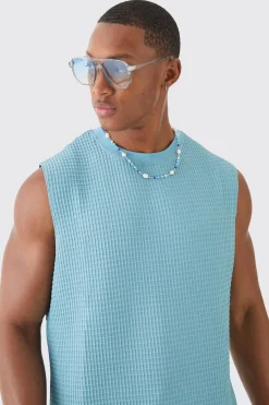 Waffle Tank | BoohooMAN UK