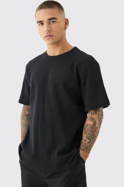Waffle T-shirt | BoohooMAN UK