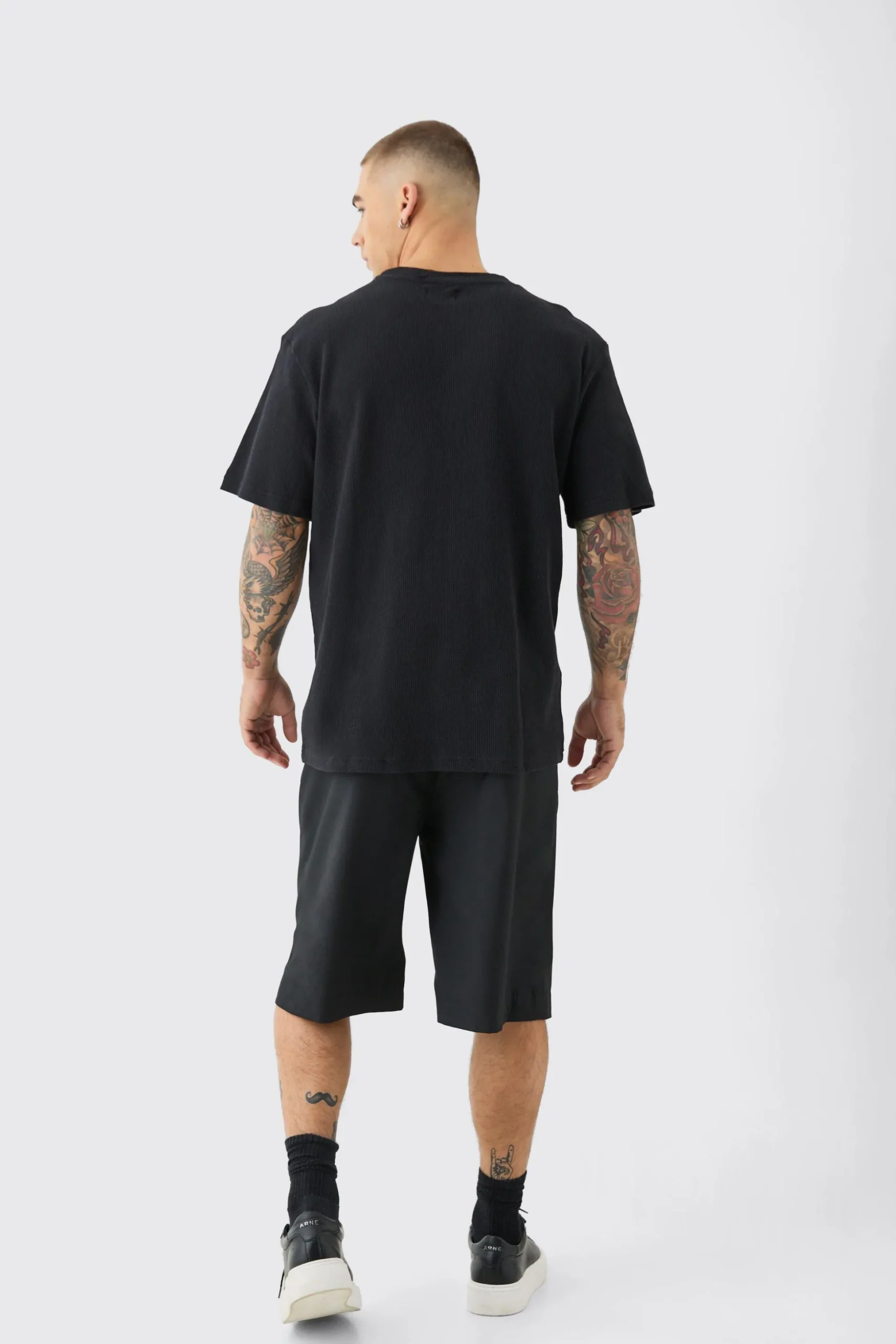 Waffle T-shirt | BoohooMAN UK