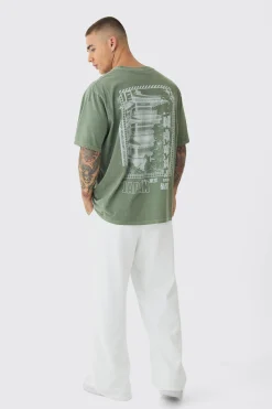 Washed Japan Back Print T-Shirt | BoohooMAN UK