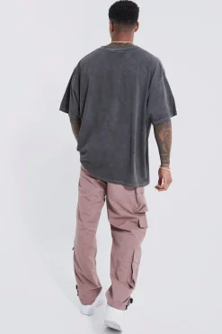 Washed Nirvana Overdye License T-shirt | BoohooMAN UK