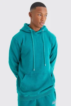 Washed Over Head Hoodie | BoohooMAN UK