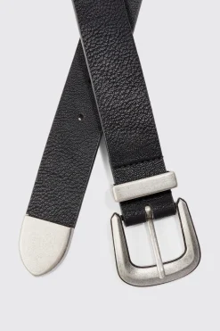 Western Buckle Belt | BoohooMAN UK