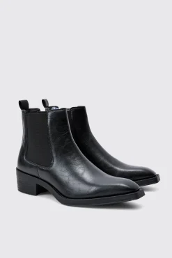 Western Style Chelsea Boots | BoohooMAN UK