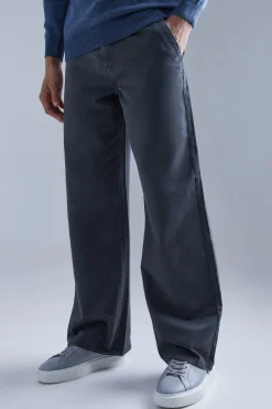 Wide Fit Chino Trouser | BoohooMAN UK