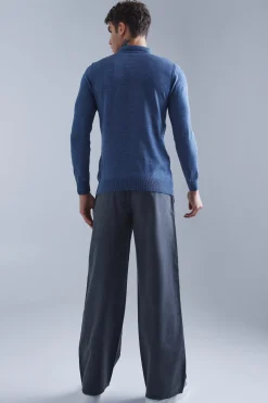 Wide Fit Chino Trouser | BoohooMAN UK