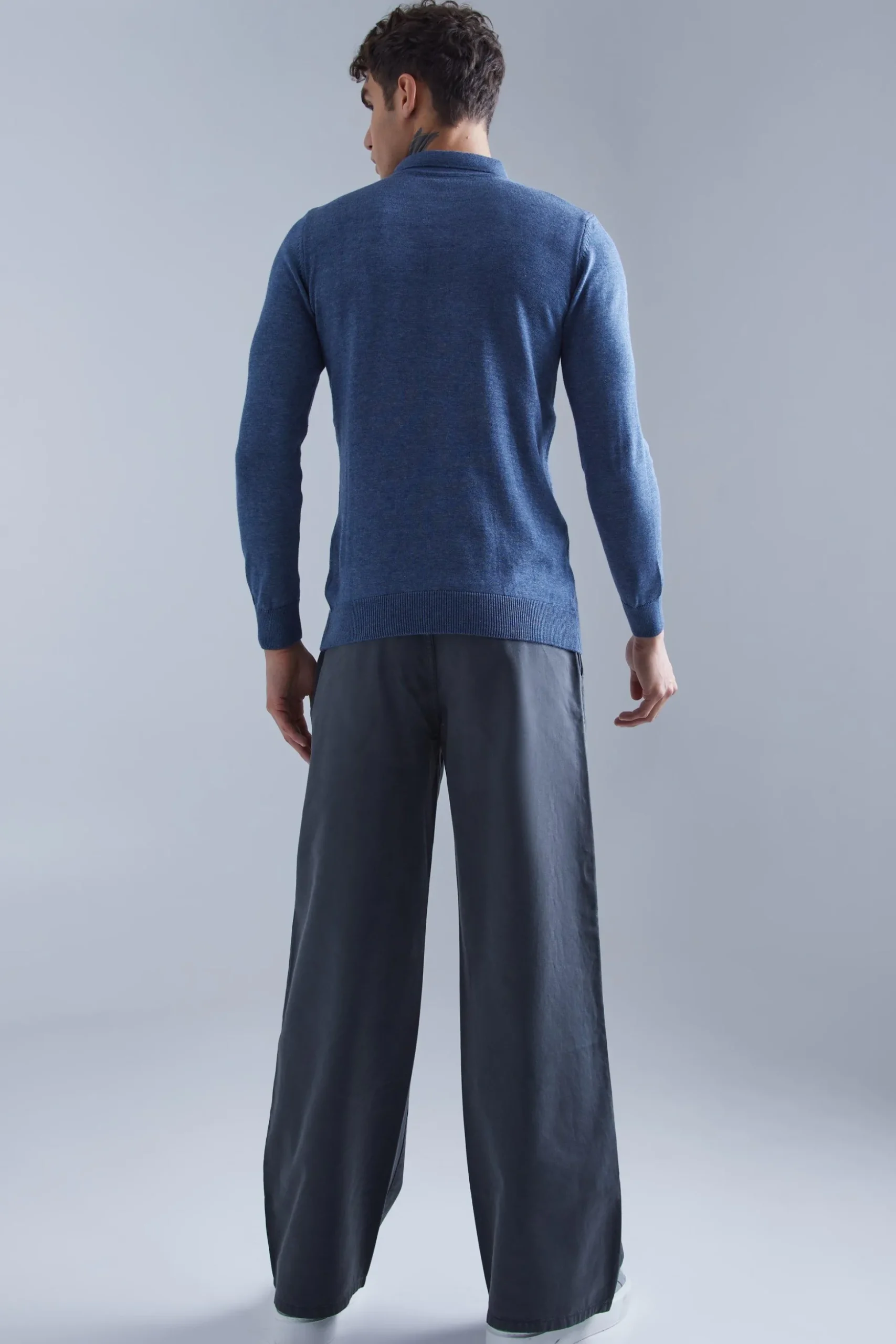 Wide Fit Chino Trouser | BoohooMAN UK