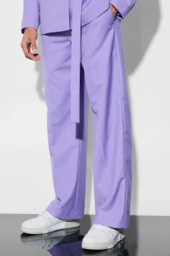 Wide Fit Suit Trousers | BoohooMAN UK