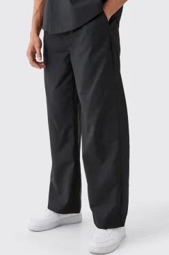 Wide Leg Tailored Trousers | BoohooMAN UK
