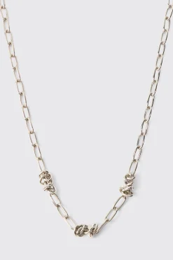 Wire Chunky Chain Necklace | BoohooMAN UK
