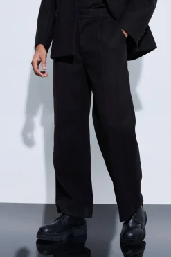 Wool Look Oversized Strap Detail Suit | BoohooMAN UK
