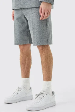Wool Look Tailored Shorts | BoohooMAN UK