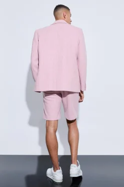 Wool Look Tailored Shorts | BoohooMAN UK