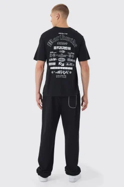 Worldwide Back Printed T-Shirt | BoohooMAN UK