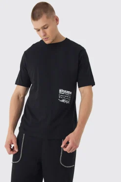 Worldwide Back Printed T-Shirt | BoohooMAN UK