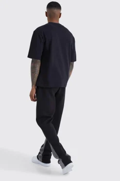 Worldwide Contrast Stitch Gusset Jogger | BoohooMAN UK