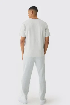 Worldwide Embroidered Contrast Stitch Gusset Jogger | BoohooMAN UK