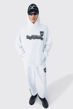Worldwide Football Oversized Hooded Tracksuit | BoohooMAN UK
