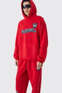 Worldwide Football Oversized Hodded Tracksuit | BoohooMAN UK